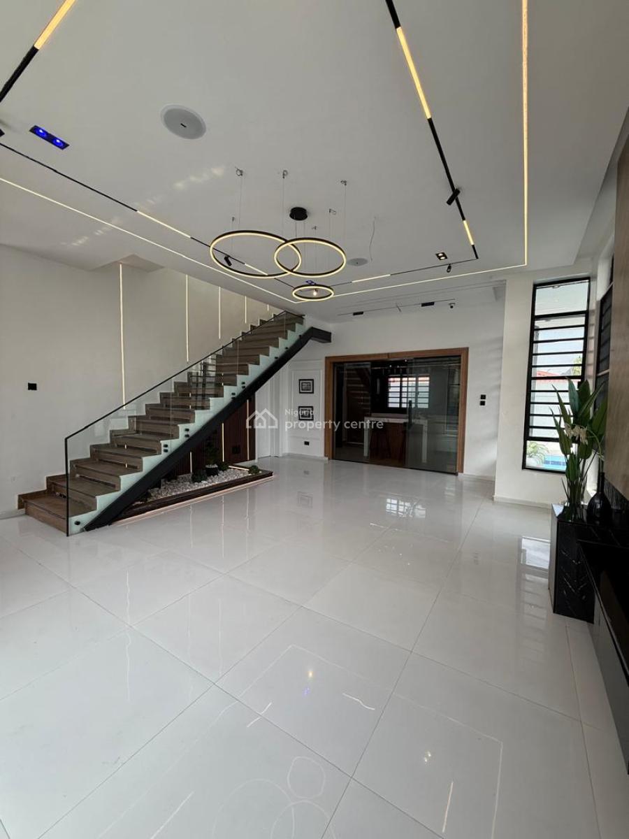 Brand New 5 Bedroom Fully Detached Smart Google Alexa Duplex with Swim, Peninsula Garden, Ajah, Lagos, Detached Duplex for Sale