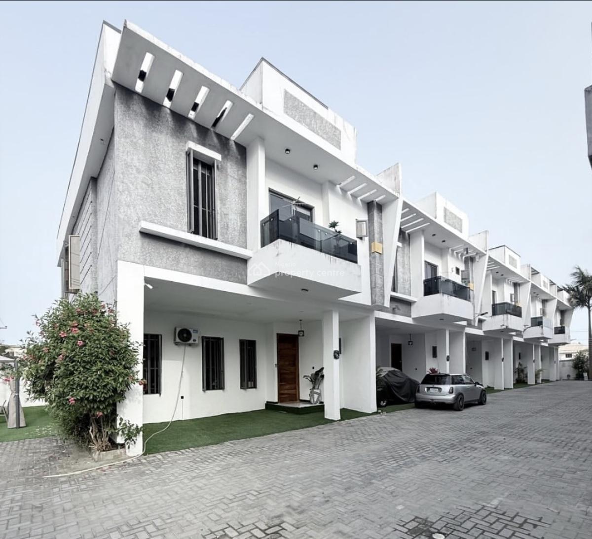 Spacious 4 Bedrooms Terraced Duplex with Fitted Kitchen, Mobil Road, Ilaje, Ajah, Lagos, Terraced Duplex for Rent