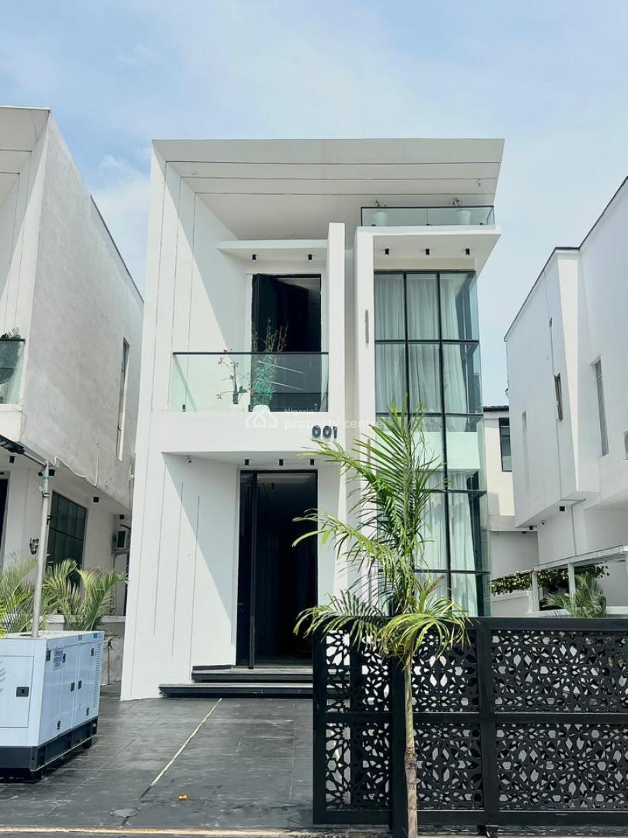 Furnished 5 Bedrooms Smart Home + Bq & Swimming Pool, Chevron, Lekki, Lekki, Lagos, Detached Duplex for Sale