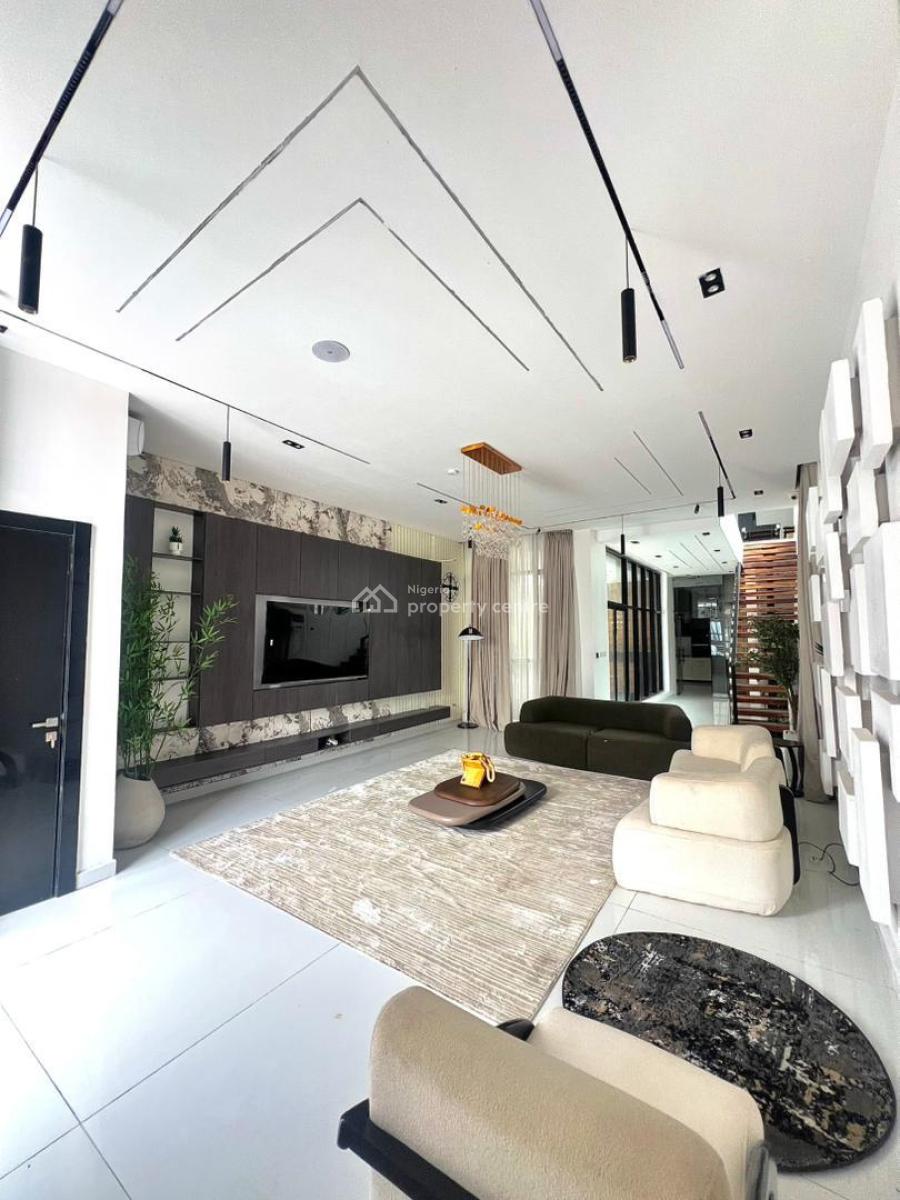 Furnished 5 Bedrooms Smart Home + Bq & Swimming Pool, Chevron, Lekki, Lekki, Lagos, Detached Duplex for Sale