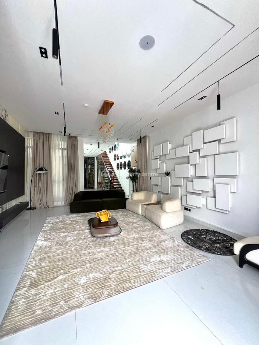 Furnished 5 Bedrooms Smart Home + Bq & Swimming Pool, Chevron, Lekki, Lekki, Lagos, Detached Duplex for Sale