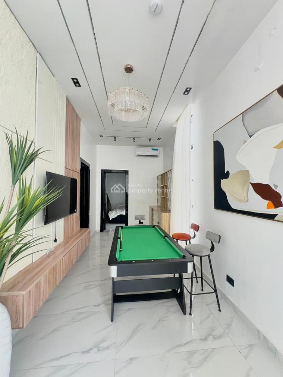 Furnished 5 Bedrooms Smart Home + Bq & Swimming Pool, Chevron, Lekki, Lekki, Lagos, Detached Duplex for Sale