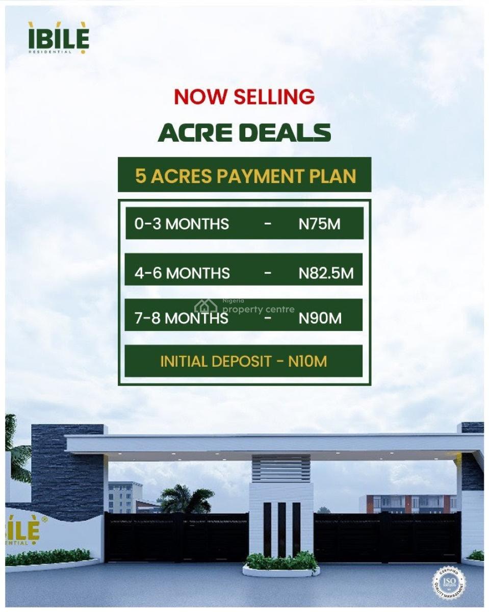 Plots of Land Available in a Fast-growing Estate, Ibile Residential Estate, Moniya, Ibadan, Oyo, Mixed-use Land for Sale