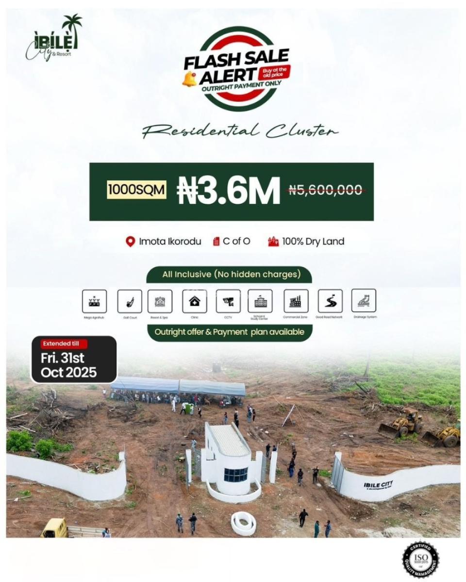 Plots of Land Available in a Fast-growing Estate at Discounted Prices, Ibile City and Resort, Imota, Ikorodu, Lagos, Mixed-use Land for Sale