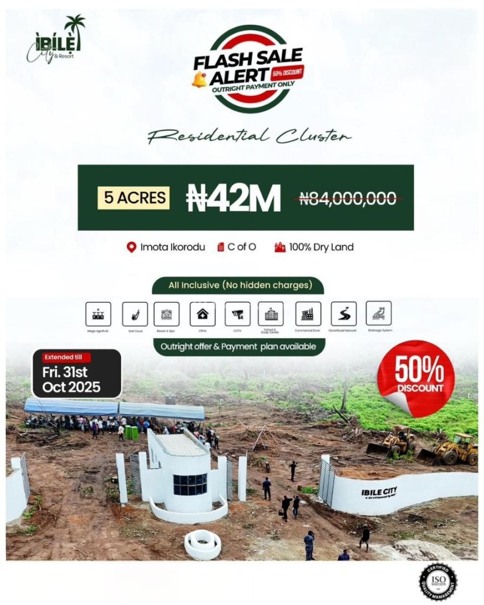 Plots of Land Available in a Fast-growing Estate at Discounted Prices, Ibile City and Resort, Imota, Ikorodu, Lagos, Mixed-use Land for Sale