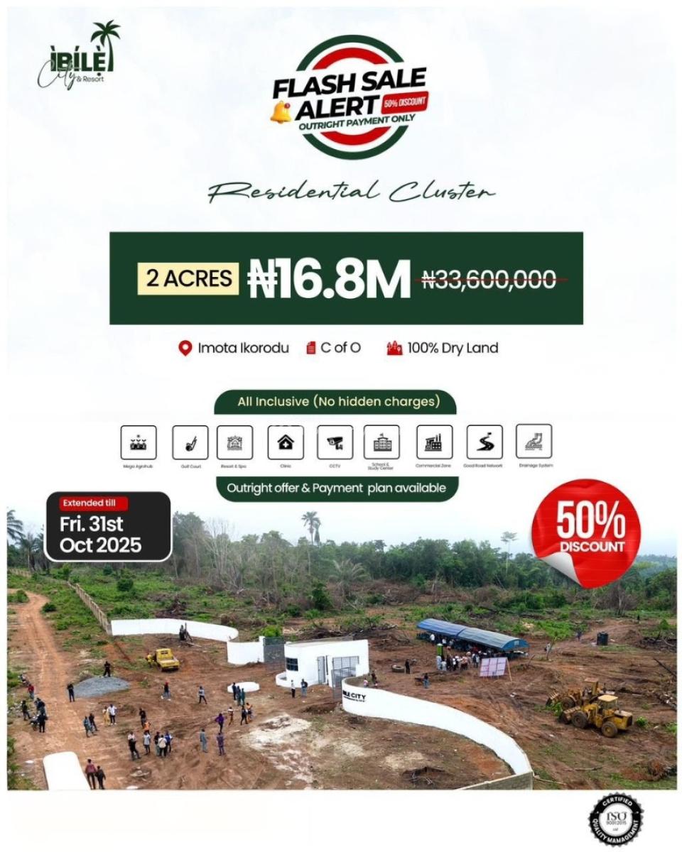 Plots of Land Available in a Fast-growing Estate at Discounted Prices, Ibile City and Resort, Imota, Ikorodu, Lagos, Mixed-use Land for Sale
