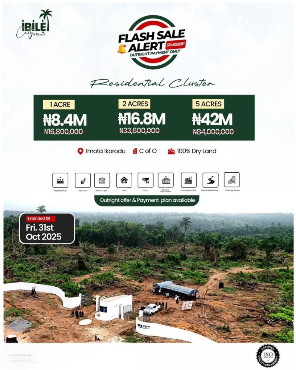 Plots of Land Available in a Fast-growing Estate at Discounted Prices, Ibile City and Resort, Imota, Ikorodu, Lagos, Mixed-use Land for Sale