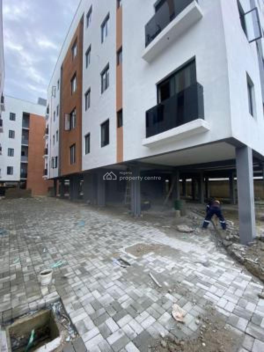 Carcass 2 Bedroom Flat Serviced Apartment Sea View, Cyberville Estate Off Nike Art Gallery Road, Ikate Elegushi, Lekki, Lagos, Flat / Apartment for Sale