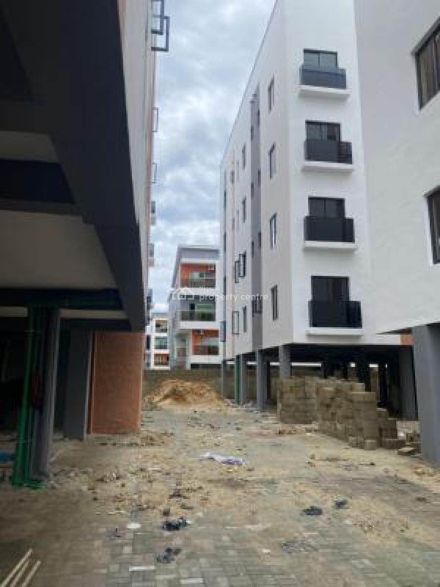 Carcass 2 Bedroom Flat Serviced Apartment Sea View, Cyberville Estate Off Nike Art Gallery Road, Ikate Elegushi, Lekki, Lagos, Flat / Apartment for Sale