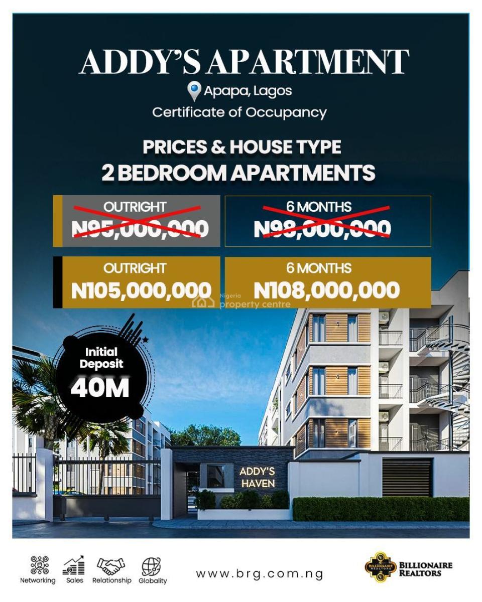 Lagos Mainland Hottest Deal: 2 Bedroom Apartment, Apapa, Lagos, Flat / Apartment for Sale