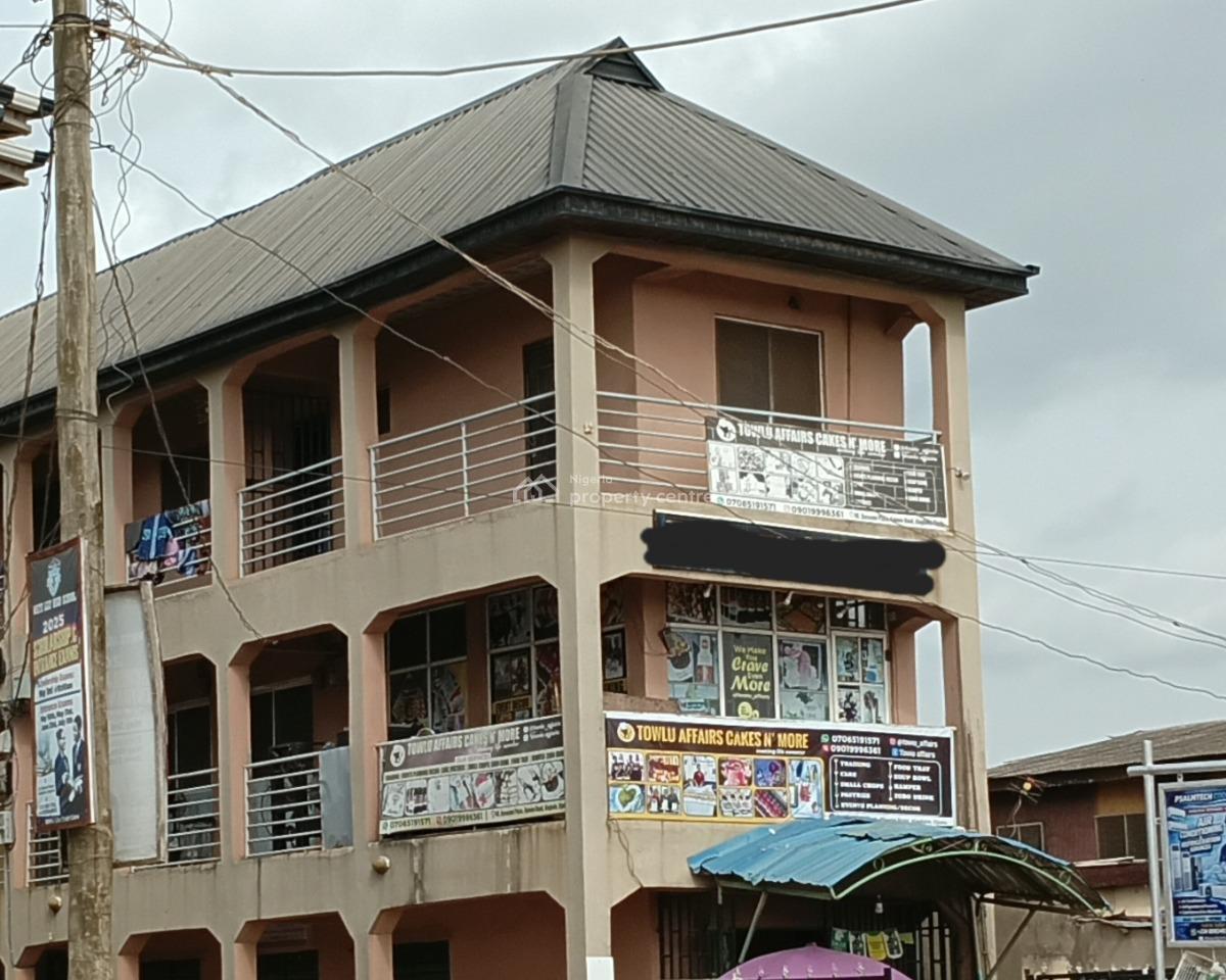 a Plaza on Half a Plot of Land (excellent Location), Near Alagbole Bus-stop, Ojodu, Lagos, Plaza / Complex / Mall for Sale