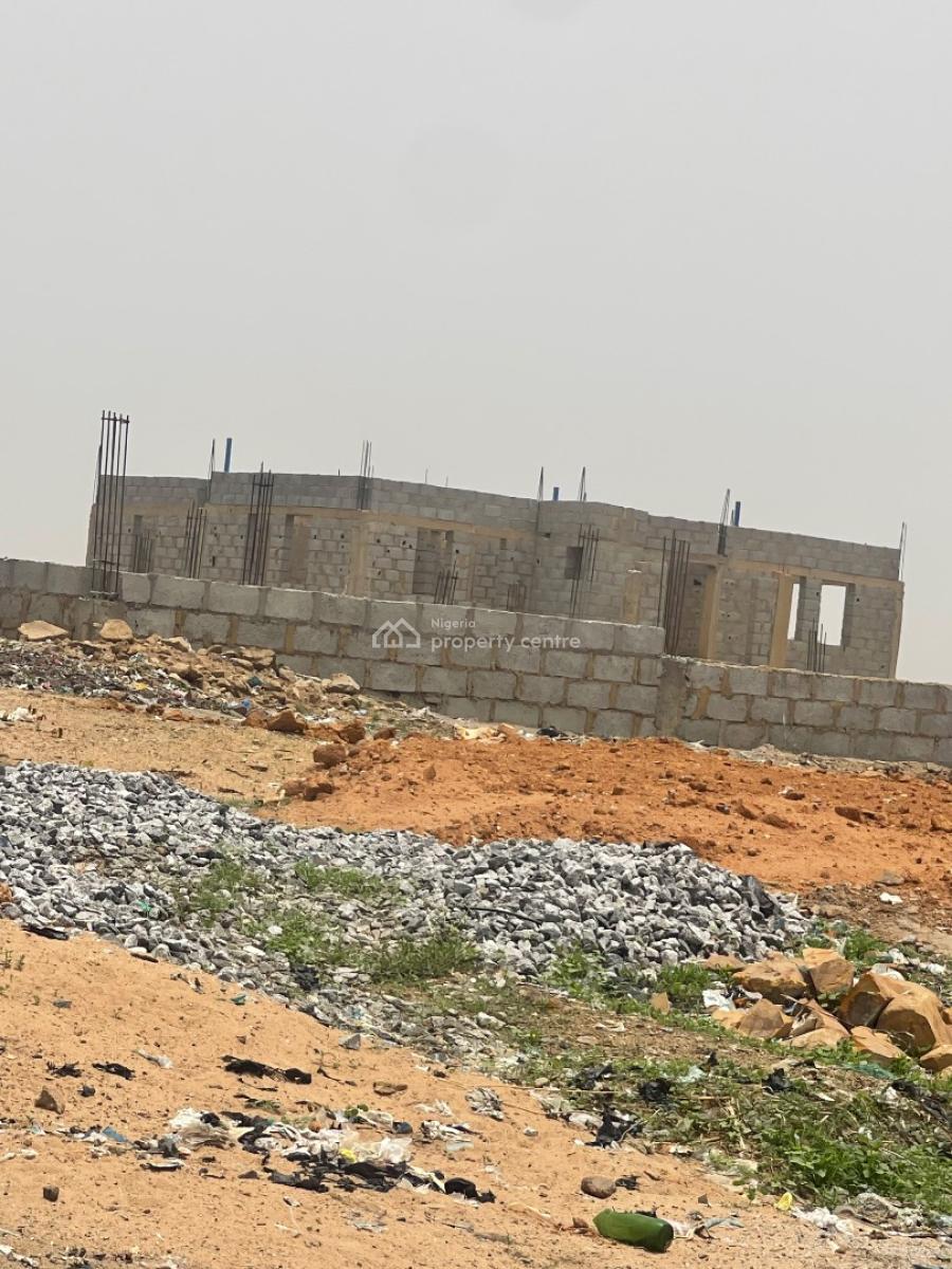 180sqm of Estate Residential Plot for 3 Bedroom Terrace Triplex, Before Army Estate, Strategically Located By The Road Side, Karsana, Abuja, Residential Land for Sale