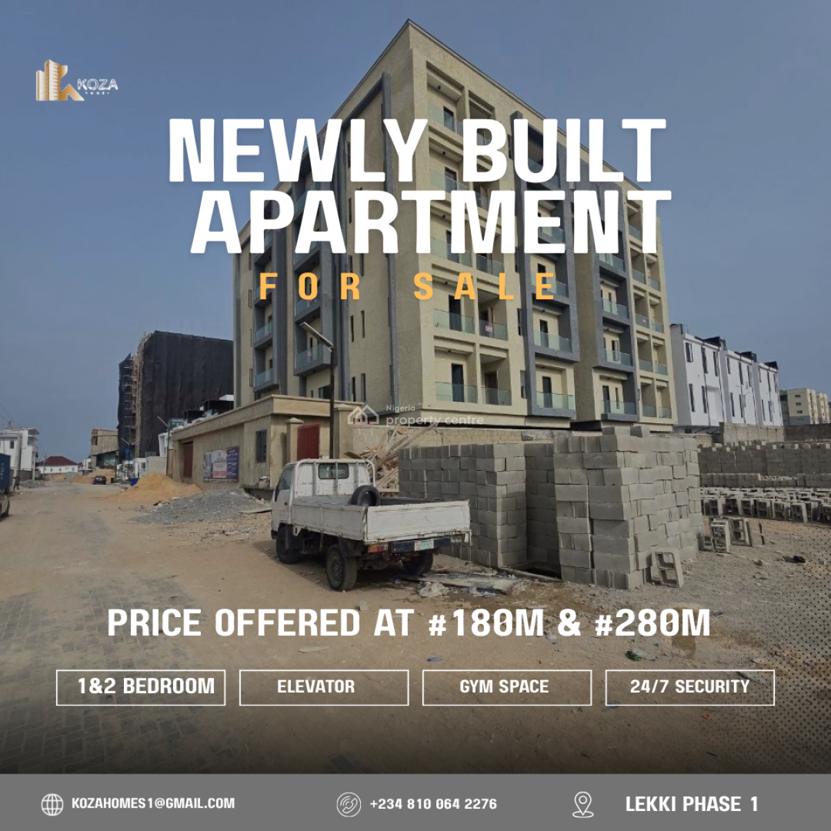 1&2 Bedroom Apartments, Lekki Phase 1, Lekki, Lagos, Flat / Apartment for Sale