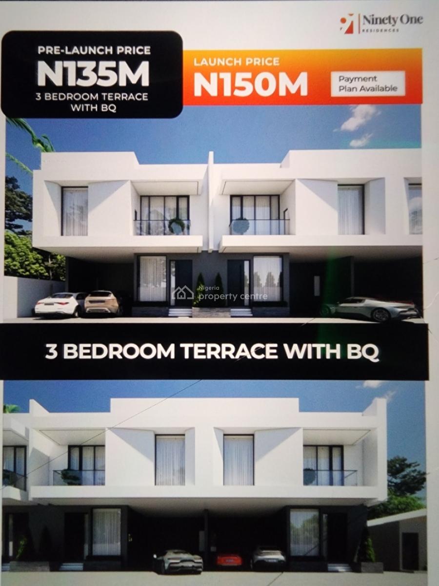 Offplan Luxury 3 Bedroom Terrace Duplex with Bq, Lekki Peninsula Scheme 2, Ajah, Lagos, Terraced Duplex for Sale