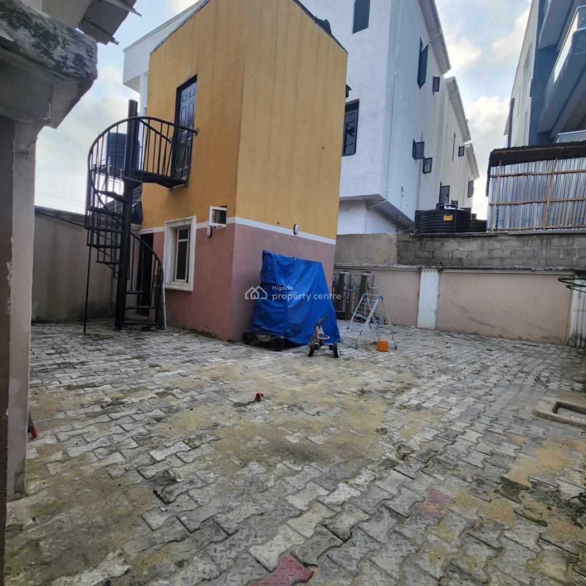 4 Bedroom Semi Detached Duplex with 2 Bedroom Boys Quarters Sitting on, Ikate, Lekki, Lagos, Semi-detached Duplex for Rent