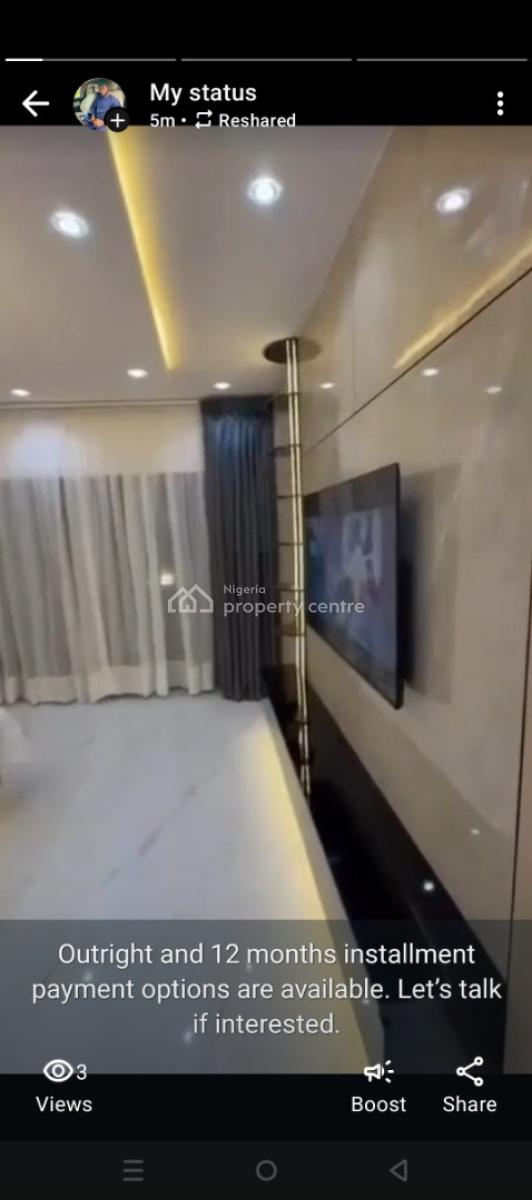 Lake View Fully Furnished 1 Bedroom Flat Serviced Apartment, Lakowe Lake Golf Estate, Lakowe, Ibeju Lekki, Lagos, Mini Flat (room and Parlour) for Sale