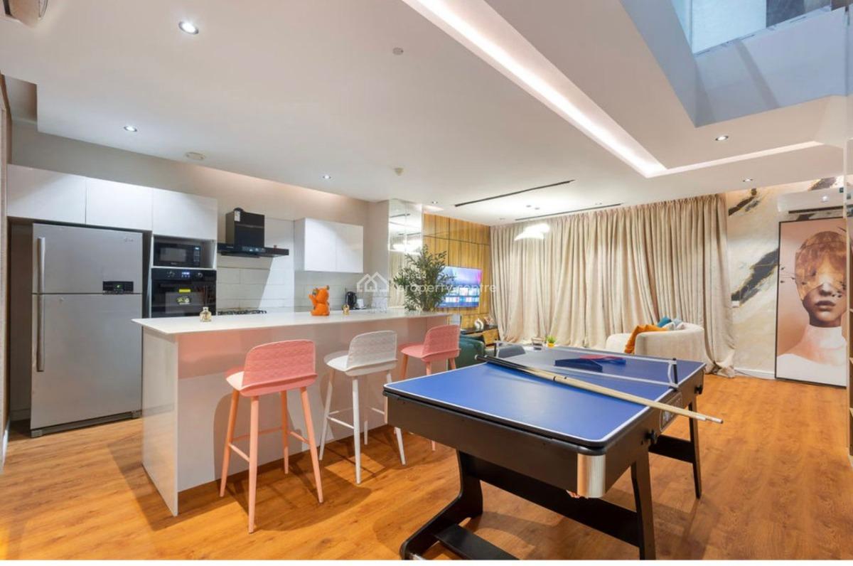 Luxury 2 Bedroom Maisonette with Gym and Ps5, Lekki Phase 1, Lekki, Lagos, Terraced Duplex Short Let