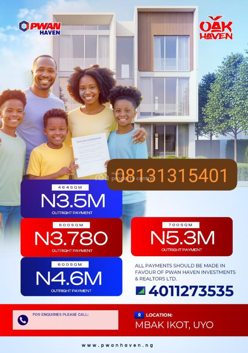 Plots of Affordable Land, Mbak Ikot, Ibiono-ibom, Akwa Ibom, Mixed-use Land for Sale