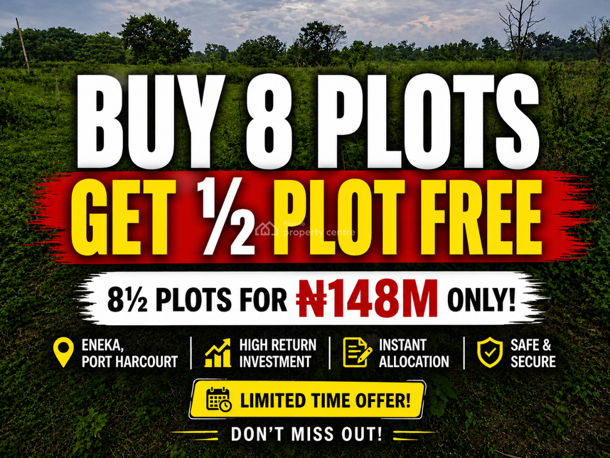 Buy 8 Plots, Get Extra Half Plot Free, Chinyere Maternity Road, Eneka, Port Harcourt, Rivers, Mixed-use Land for Sale