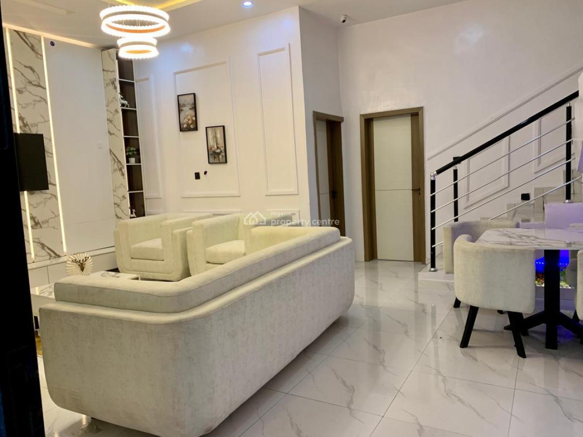 Fully Furnished 4 Bedroom Terraced + Solar, Ajah, Lagos, Terraced Duplex for Rent