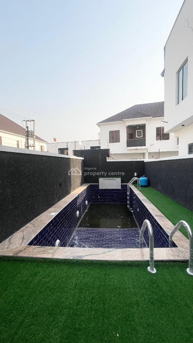 4 Bedroom House with a Pool and Bq, Chevron Tollgate Lekki, Lekki, Lagos, Terraced Duplex for Sale
