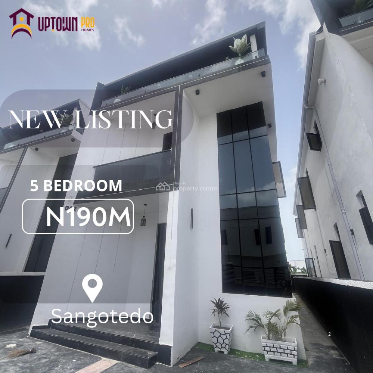 5 Bedroom  Fully Detached Duplex, Sangotedo, Ajah, Lagos, Detached Duplex for Sale