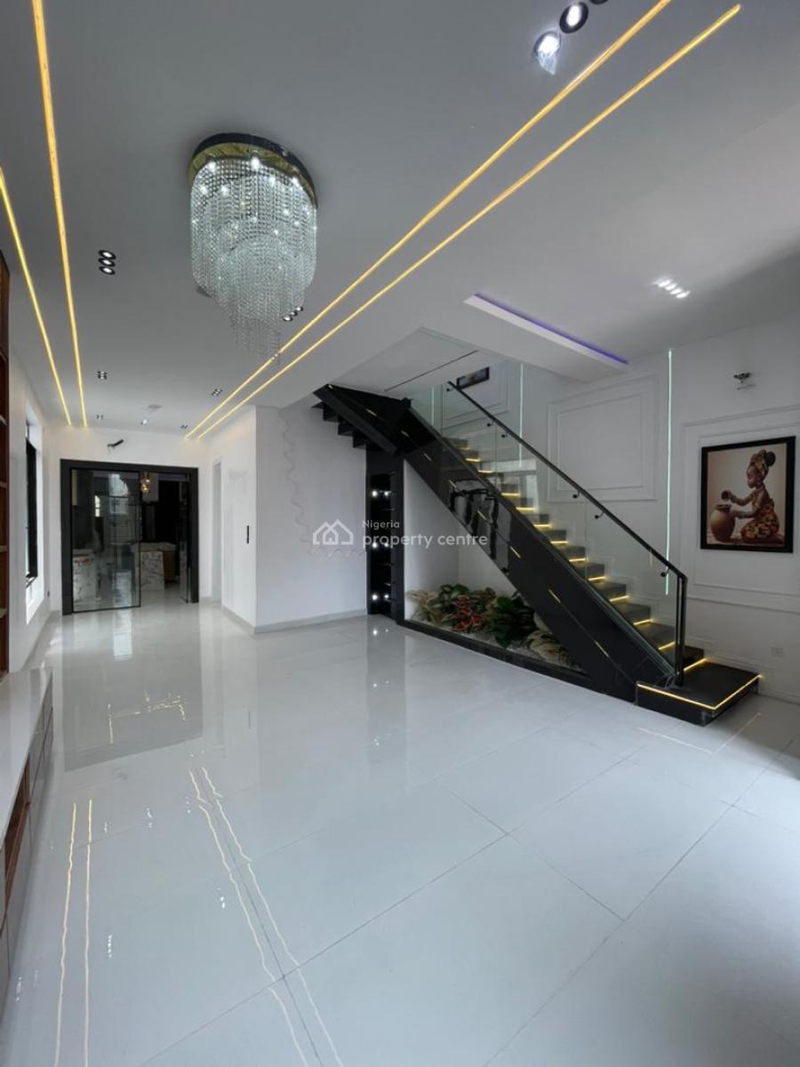 Nicely Built 4 Bedroom Fully Detached Duplex with a Bq, Pool, in a Secured Estate in Chevron Toll Gate, Orchid Road, Lekki, Lagos, Detached Duplex for Sale