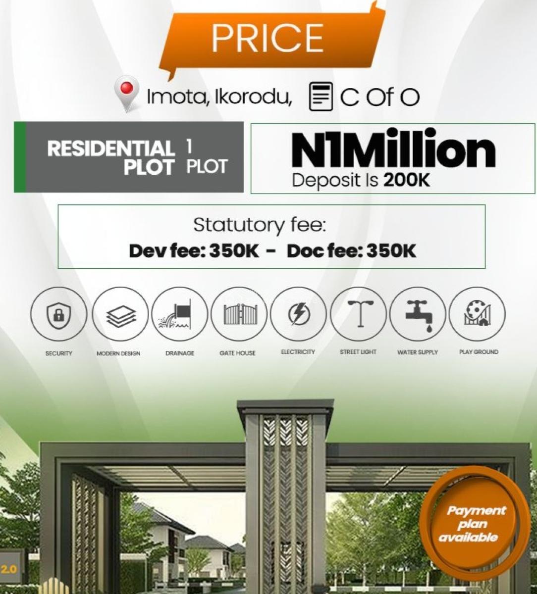 C of O Plots and Acres of Land, Imota, Ikorodu, Lagos, Residential Land for Sale