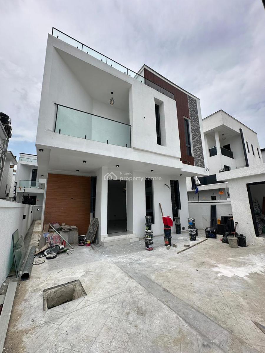 Fancy Spacious 5 Bedroom Fully Detached Duplex + Bq in a Secure Estate, Ikota, Lekki, Lagos, Detached Duplex for Sale