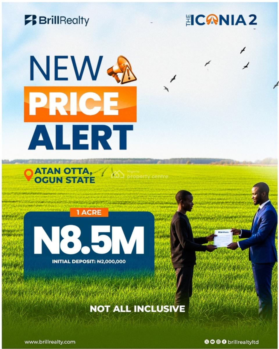 Affordable Plots of Residential Estate Land, The Iconia, Alapoti, Atan Ota, Ado-odo/ota, Ogun, Residential Land for Sale