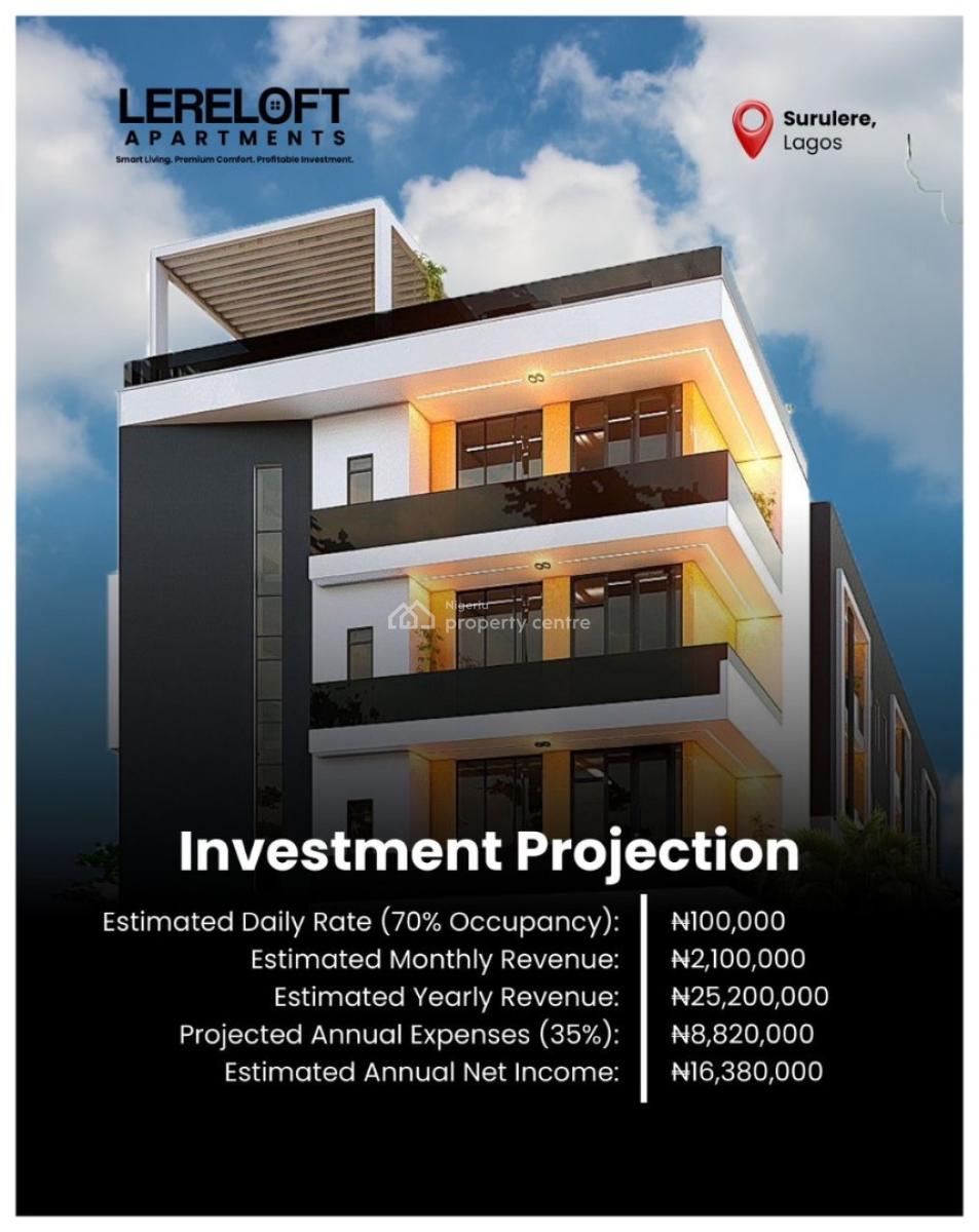 2 Bedroom Offplan Apartment Perfect for Monthly and Yearly Returns, Aguda, Surulere, Lagos, Block of Flats for Sale