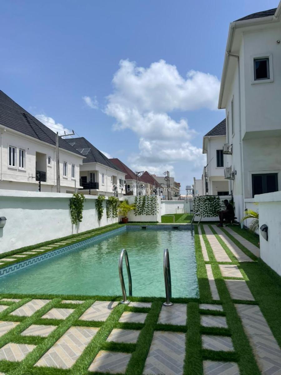 Highly Spacious Newly Renovated 4 Bedroom Terrace Duplex with a Bq, Vgc, Lekki, Lagos, Terraced Duplex for Rent