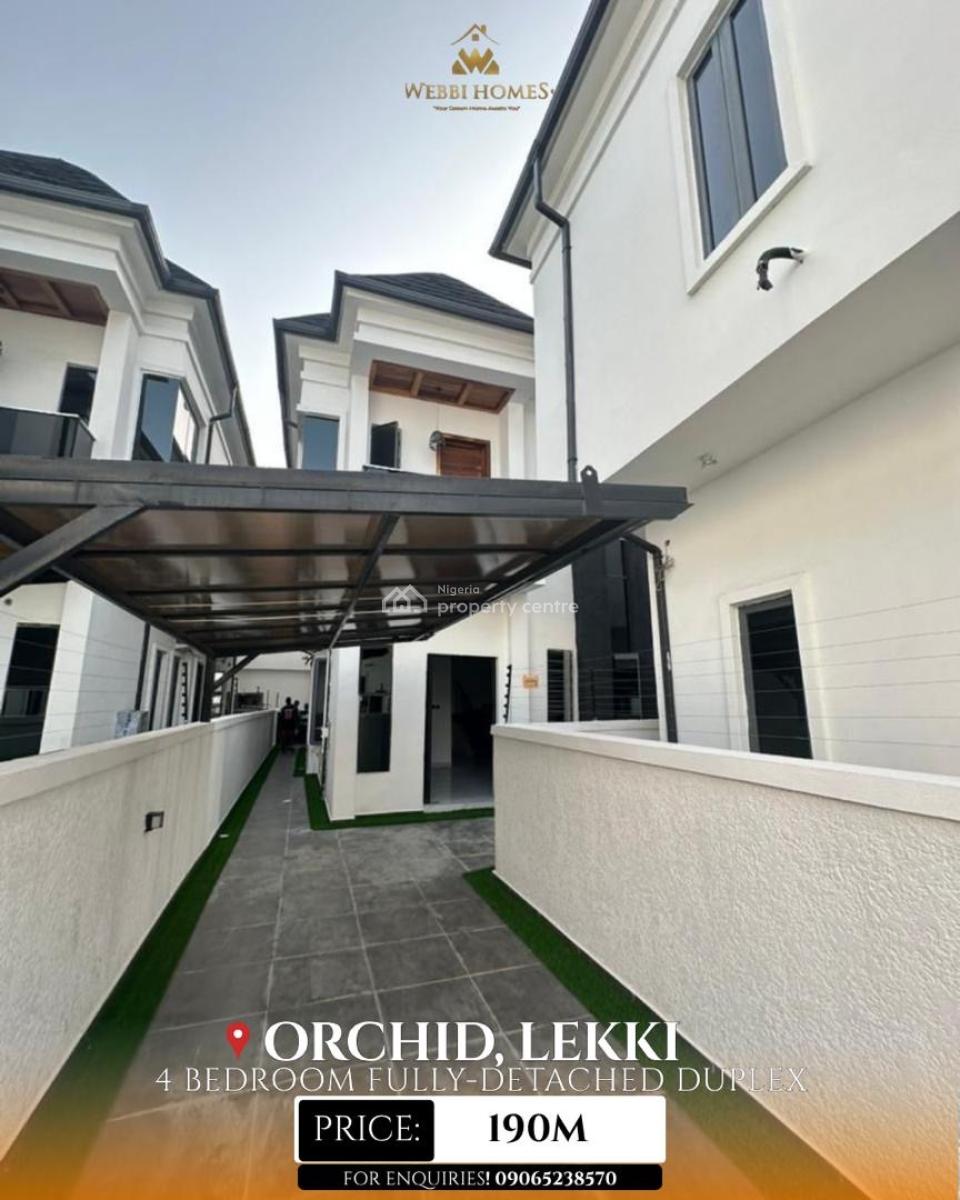 Stunning 4 Bedroom  Detached with Bq, Lekki, Lekki, Lagos, Detached Duplex for Sale