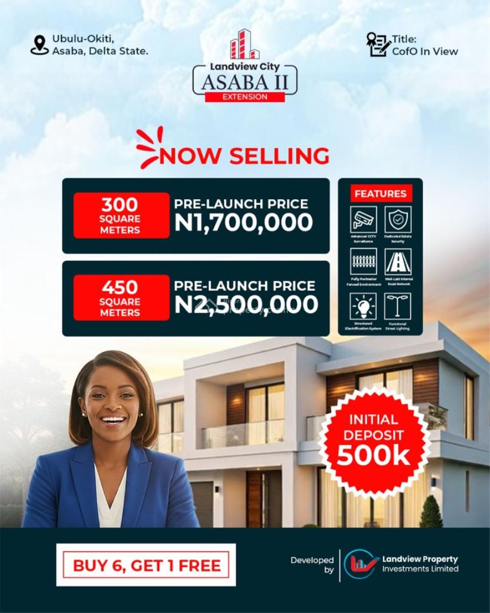 Buy 6 Plots, Get 1 Free Promo, Ubulu Okiti, Asaba, Delta, Residential Land for Sale