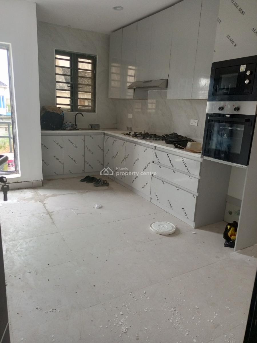 New Spacious 4bedroom Terrace with Bq 24/7 Light Access Coded Estate, Ologolo, Lekki, Lagos, Terraced Duplex for Rent