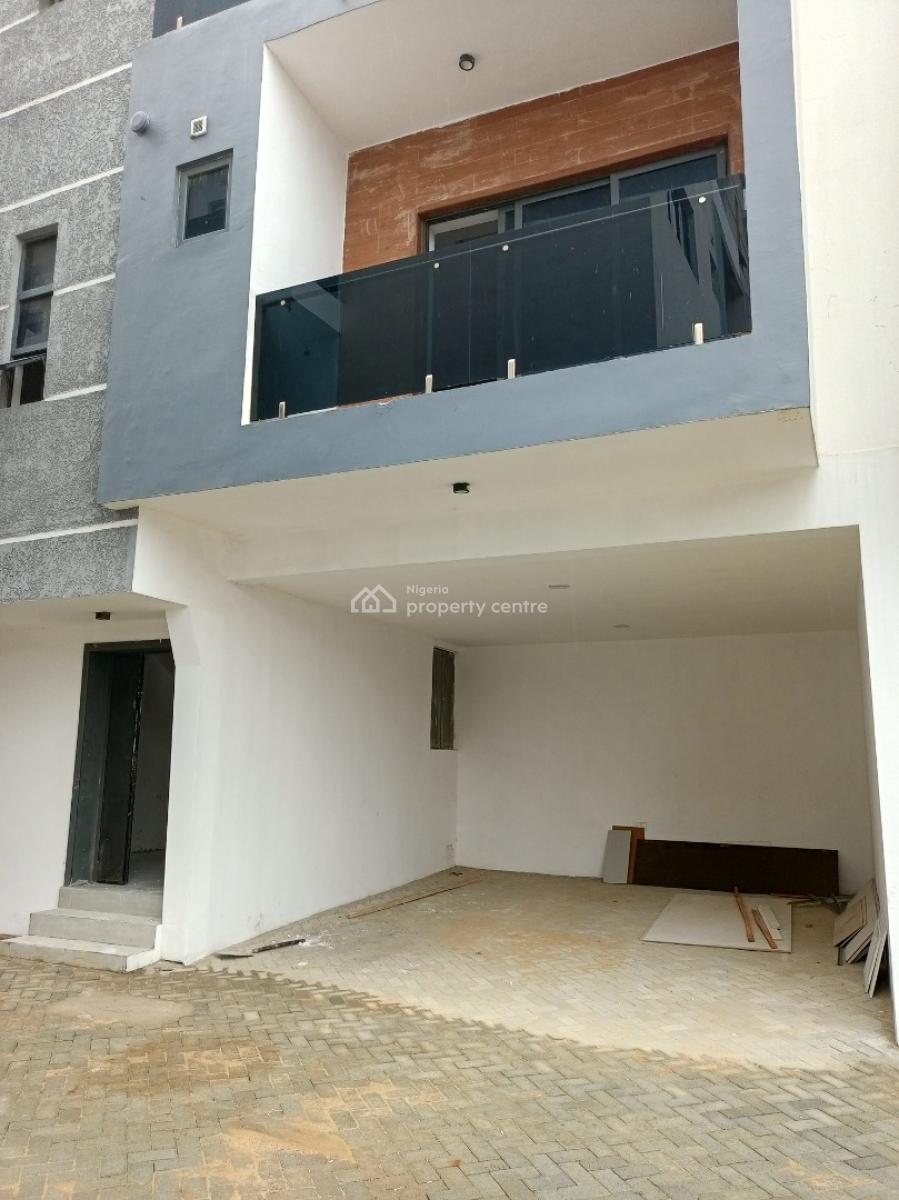 New Spacious 4bedroom Terrace with Bq 24/7 Light Access Coded Estate, Ologolo, Lekki, Lagos, Terraced Duplex for Rent
