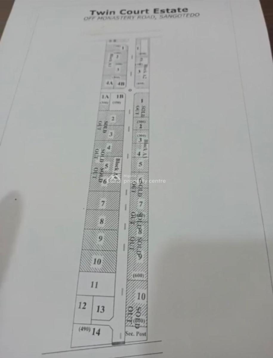 Plot of Land in a Serene Location, Off Monastery Road, Sangotedo, Ajah, Lagos, Residential Land for Sale