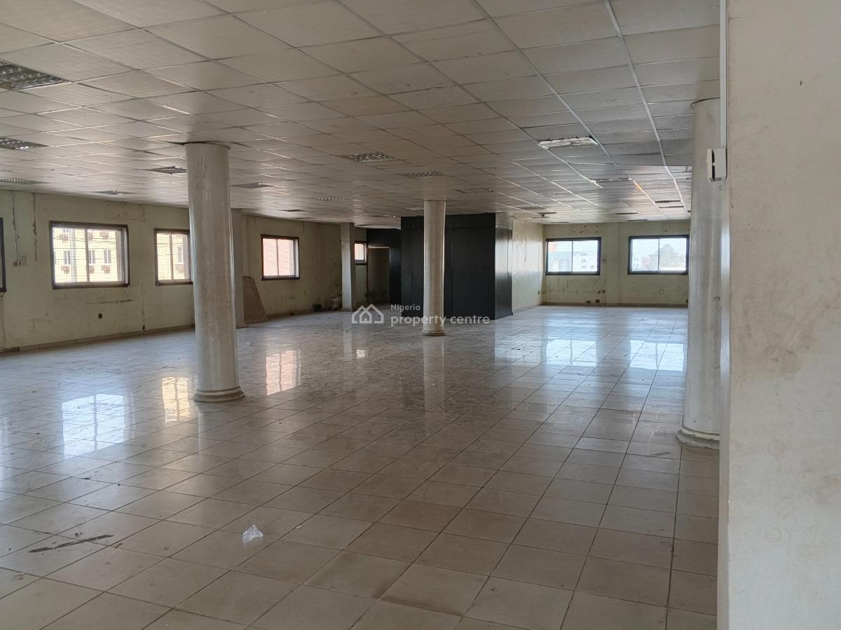 Open Office Building Location on The Ground Floor Measuring 650sqm, Alausa Ikeja, Alausa, Ikeja, Lagos, Office Space for Rent