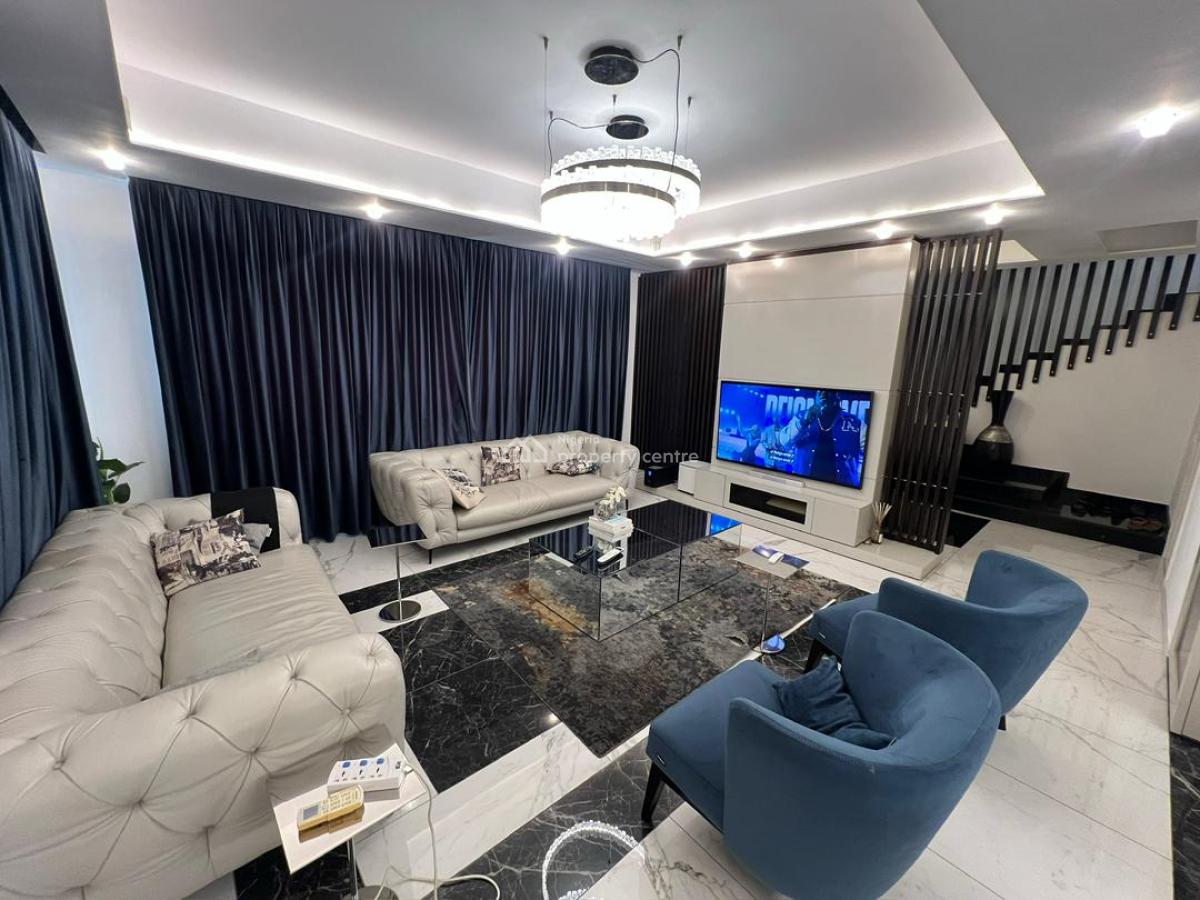 Elegantly Built and Fully Furnished 5-bedroom Detached House, Western Forshore Estate, Osapa London, Lekki, Lagos, Detached Duplex for Sale