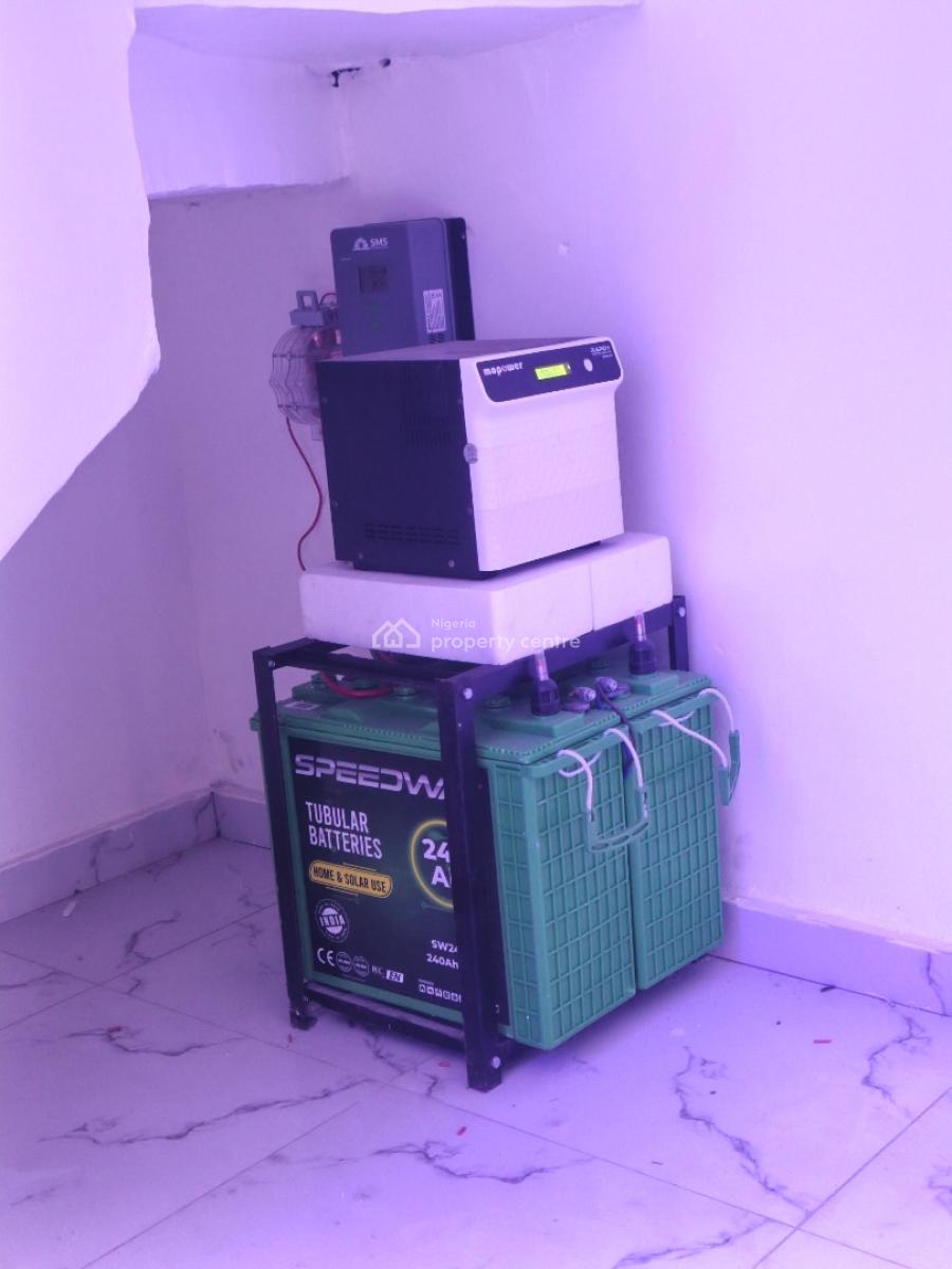 Beautiful 3 Bedroom Terrace Duplex with Bq and Solar, Abraham Adesanya, Ajah, Lagos, Terraced Duplex for Rent