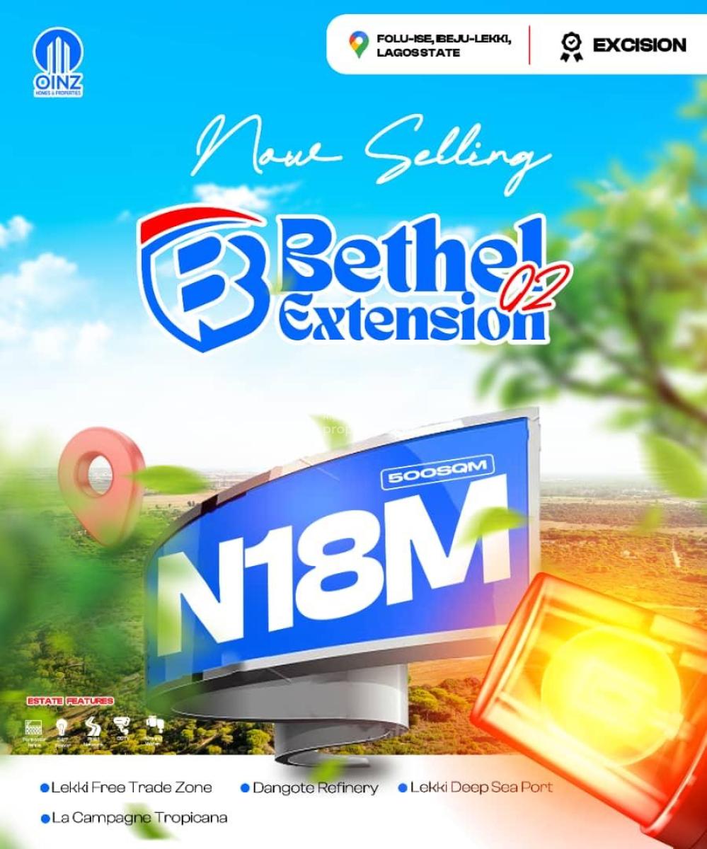Most Affordable Govt Approved Estate Strategically Located, Bethel Estate Extension, Folu Ise, Ibeju Lekki, Lagos, Mixed-use Land for Sale