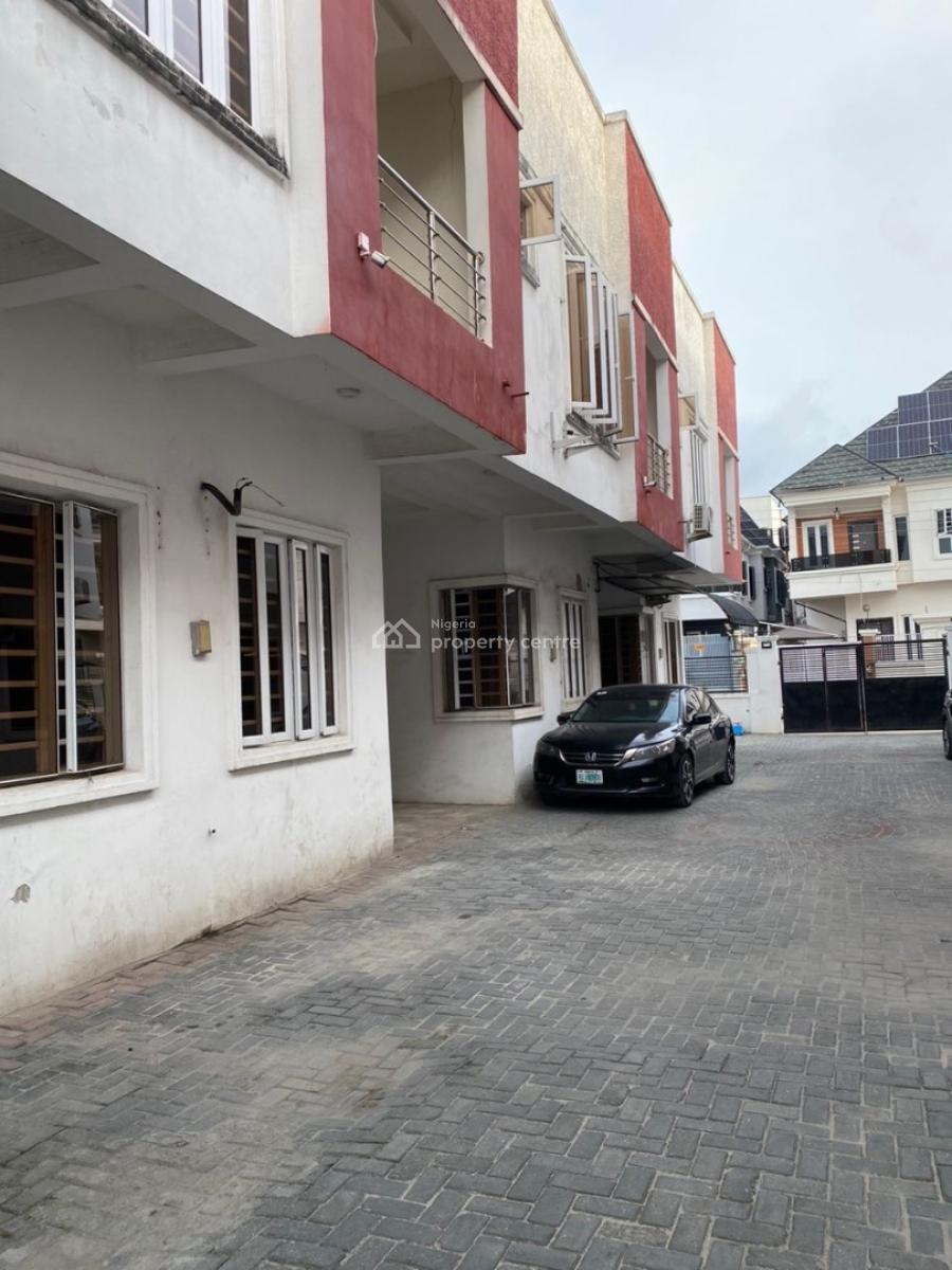 Very Spacious Nice 4 Bedroom Duplex Terrace Self Service Com with Gen, Orchid Road Lekki, Lekki, Lagos, Terraced Duplex for Rent