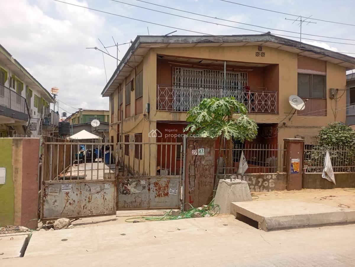 Block of 3 Units of 3 Bedroom Flat on a Plot of Land, Davies Street, Alapere, Ketu, Lagos, Block of Flats for Sale