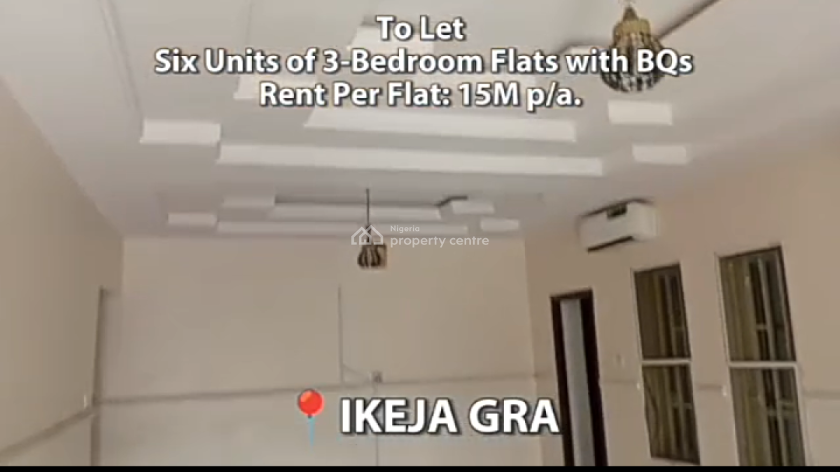 Six Units of 3-bedroom Flats with Bqs, Ikeja Gra, Ikeja, Lagos, Flat / Apartment for Rent
