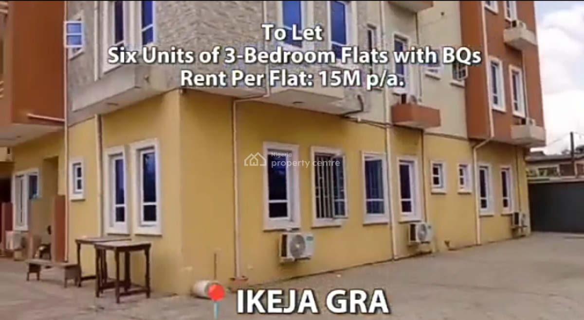 Six Units of 3-bedroom Flats with Bqs, Ikeja Gra, Ikeja, Lagos, Flat / Apartment for Rent