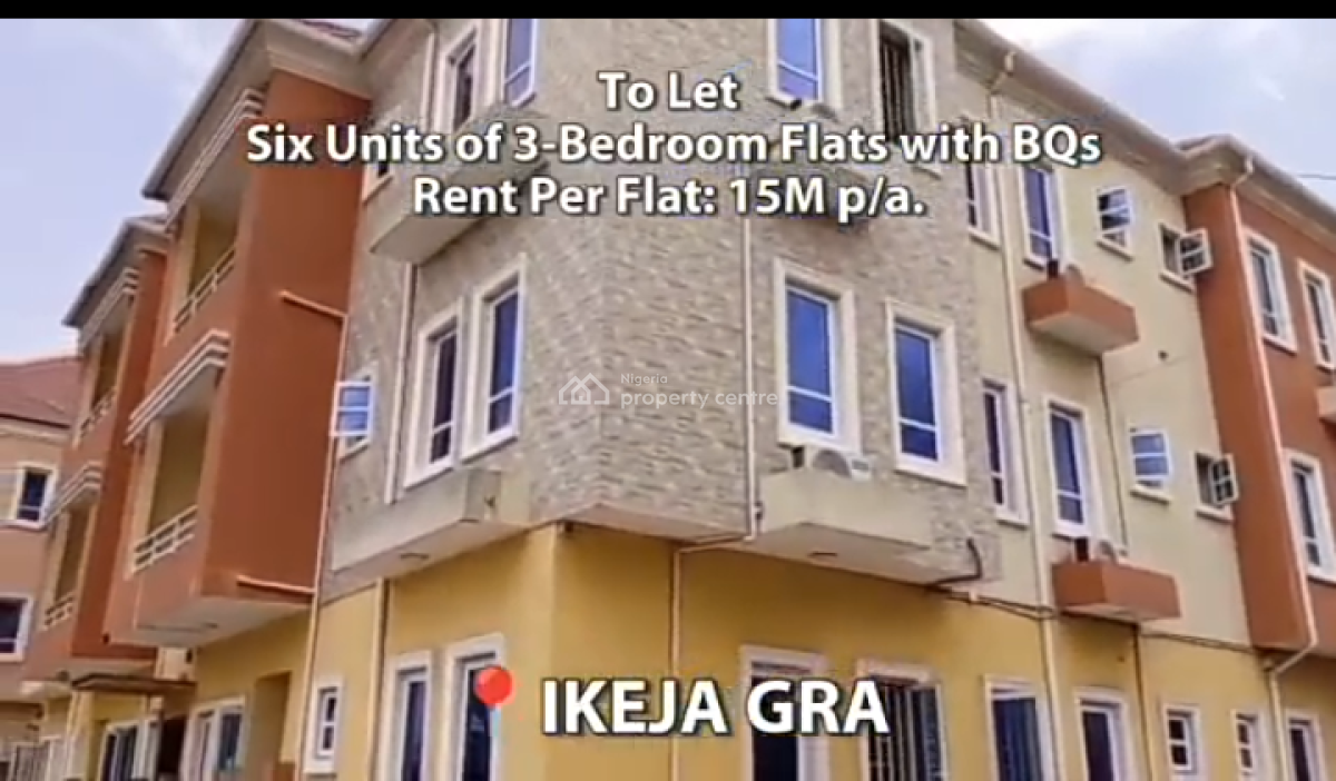 Six Units of 3-bedroom Flats with Bqs, Ikeja Gra, Ikeja, Lagos, Flat / Apartment for Rent