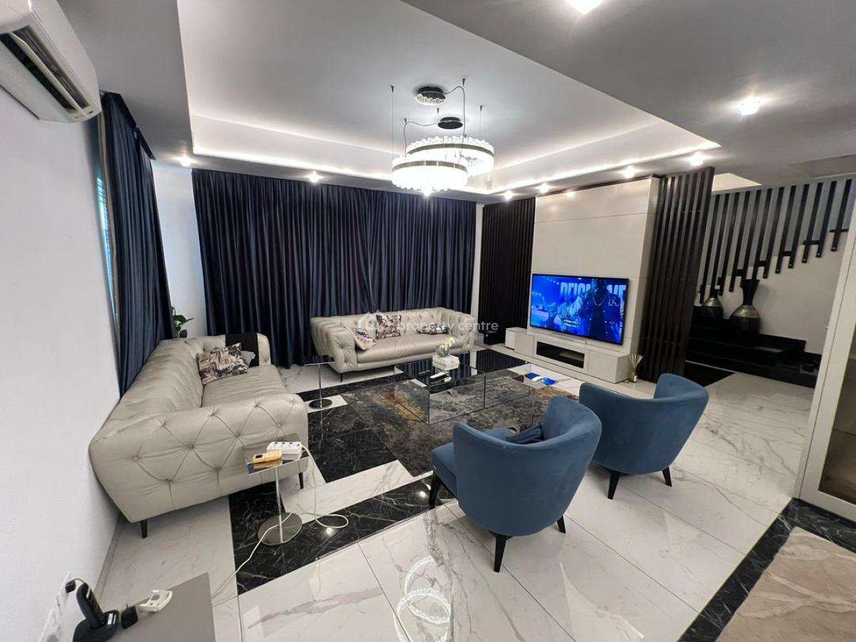 Luxury Furnished 5 Bedroom Duplex with Bq, Western Foreshore Estate, Osapa, Lekki, Lagos, Detached Duplex for Sale