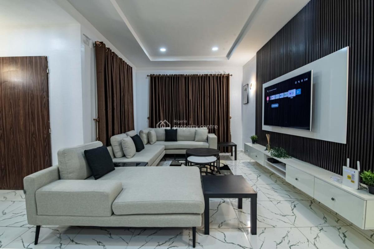 Fully Furnished Terrace of 4 Bedrooms and Bq, Guzape District, Abuja, Terraced Duplex for Rent