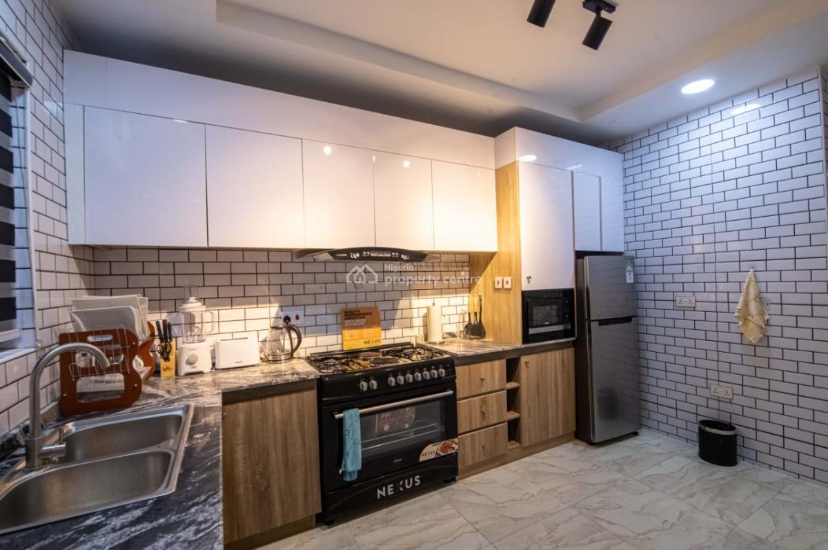 Fully Furnished Terrace of 4 Bedrooms and Bq, Guzape District, Abuja, Terraced Duplex for Rent