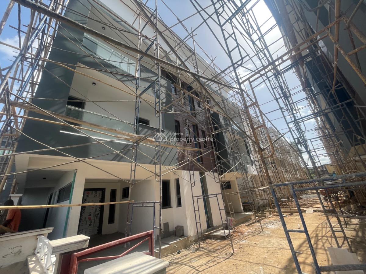 Exquisitely Finished 4 Bedroom Townhouse with a Room Bq, Ilupeju, Lagos, Terraced Duplex for Sale